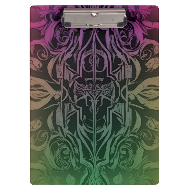 Abstract Gothic Gradient Clipboard  (Front)