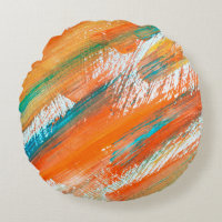Abstract gouache painting different bright colors.
