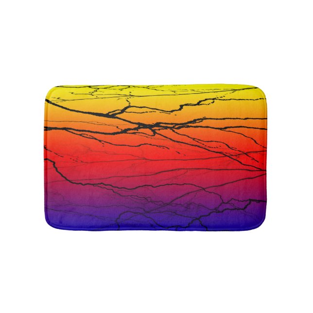Abstract Gradient Bath Mat (Front)