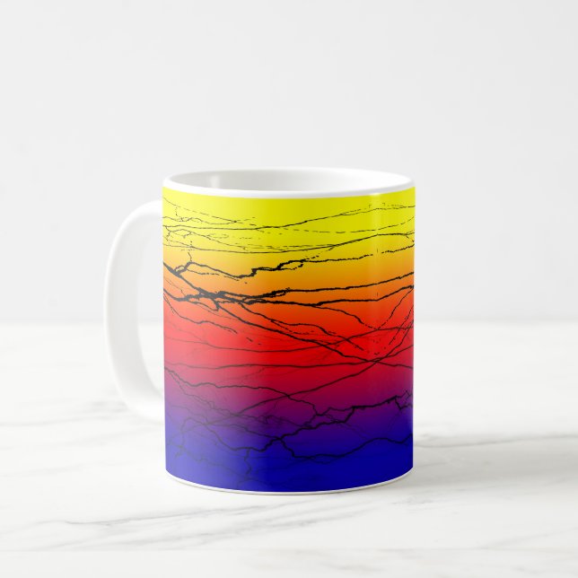 Abstract Gradient Coffee Mug (Front Left)