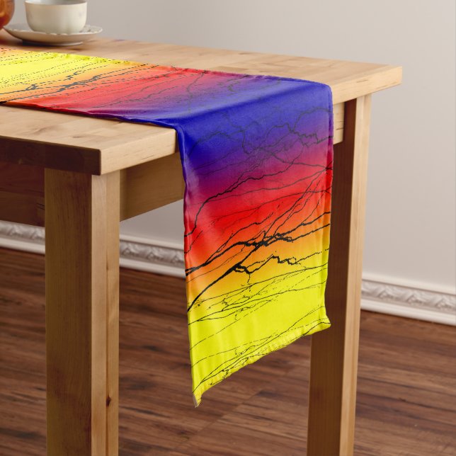 Abstract Gradient Short Table Runner (In Situ)