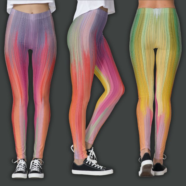 Abstract Gradients | Rainbow Drip Leggings (Creator Uploaded)