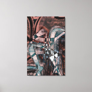 Abstract graffiti canvas print