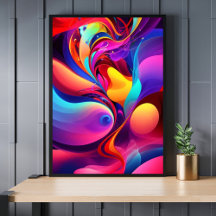 Abstract Graffiti Melody Modern Art Fusion Print
