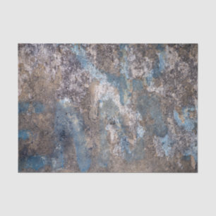 Abstract, graffiti, plaster, blue and grey tissue  tissue paper