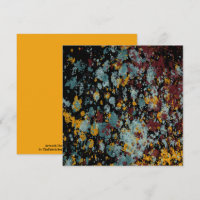Abstract Graffiti Splatter Painting Art On Black