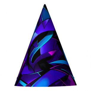 Abstract Graffiti Street Swirl Party Hat