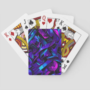 Abstract Graffiti Street Swirl Playing Cards
