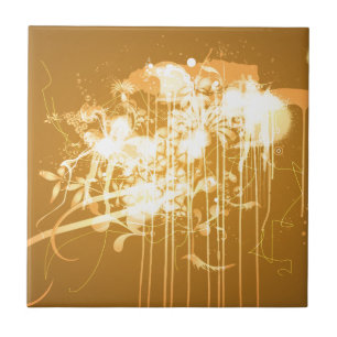 Abstract graffiti tile