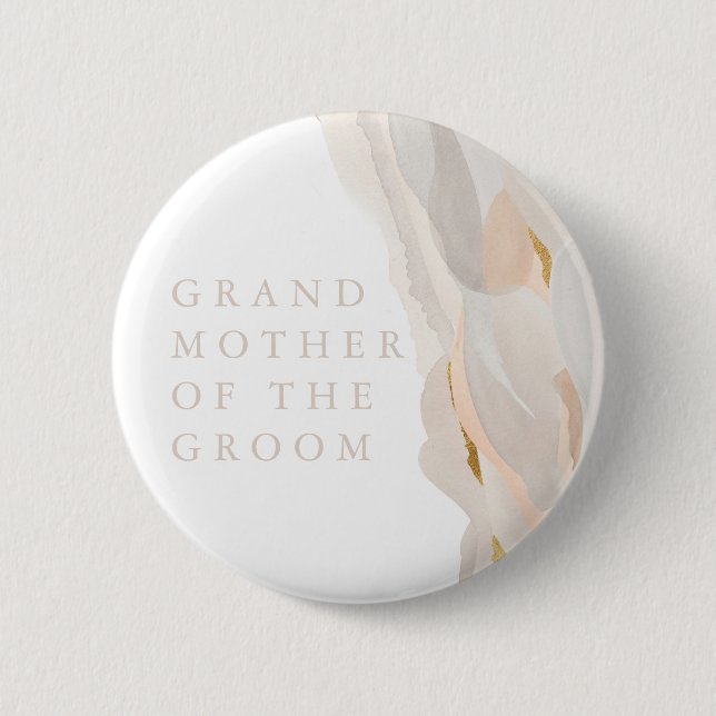 Abstract GrandMother of the Groom Button (Front)