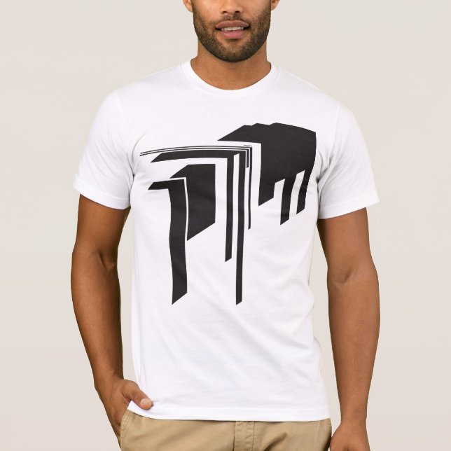 Abstract graphic squareart custom t-shirt (Front)