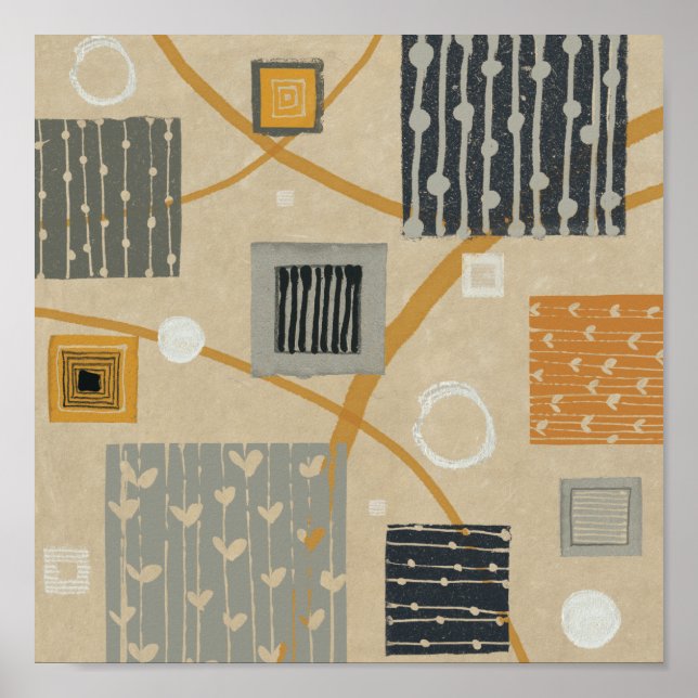 Abstract Graphic Tiles Poster (Front)