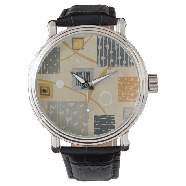 Abstract Graphic Tiles Watch (Front)