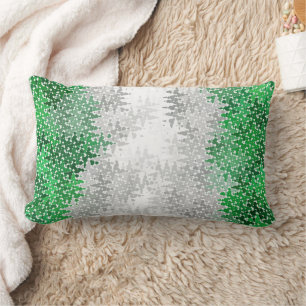 Abstract Grayromantic  Pride Flag  Lumbar Cushion