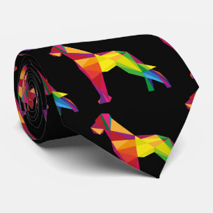 Abstract Great Dane Tie
