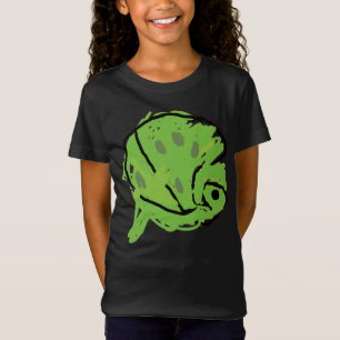 Abstract Green Anaconda Jungle Drawing T-Shirt