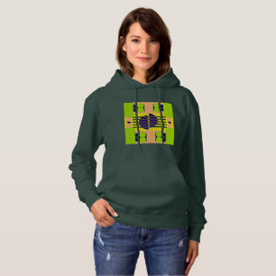 Abstract Green and Pastels Design with Circles Hoo Hoodie