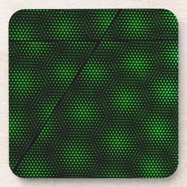 Abstract Green Background Coaster (Front)