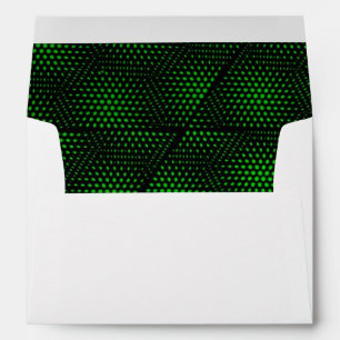 Abstract Green Background Envelopes