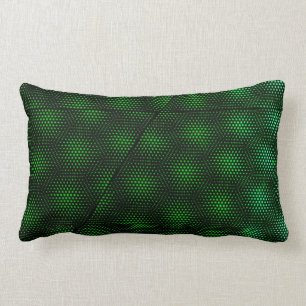 Abstract Green Background Lumbar Cushion