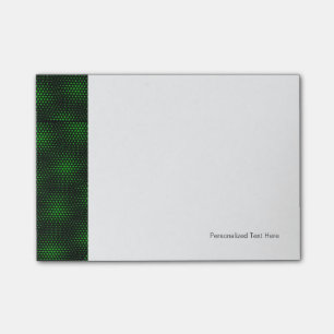 Abstract Green Background Post-it Notes