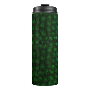 Abstract Green Background Thermal Tumbler