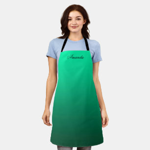 Abstract green birght contrast pure colour trend  apron