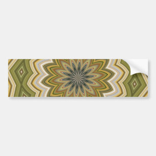 Abstract Green Bumper Sticker