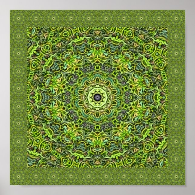 Abstract Green Delight Poster (Front)