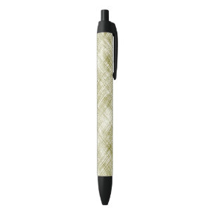 Abstract Green Lines Christmas Black Ink Pen
