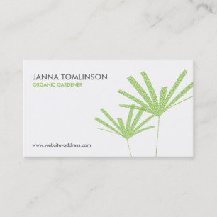 Abstract Green Palms II Business Card