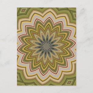 Abstract Green Postcard