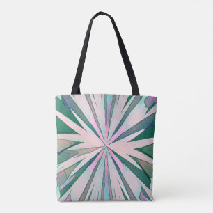 Abstract Green, Purple and Blue Colour Burst  Tote Bag