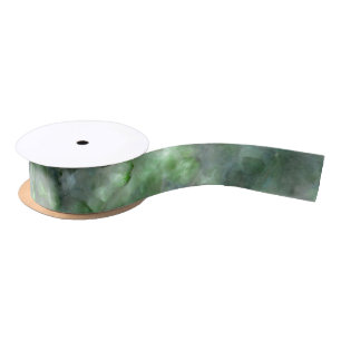 Abstract green quartz marble granite pattern   satin ribbon