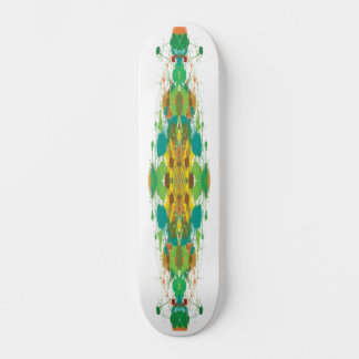 Abstract Green Skateboard Deck
