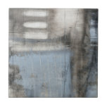 Abstract Grey & Blue Painting Tile<br><div class="desc">A Jennifer Goldberger abstract grey and blue painting. It looks like a cloudy day that could turn into a rainstorm. If you love modern art then this is the print for you. Pick one up today!</div>