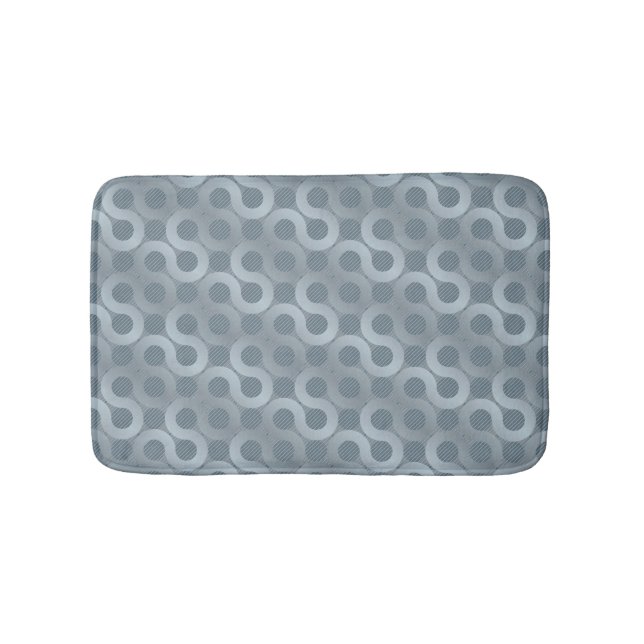 Abstract grey flow background bath mat (Front)