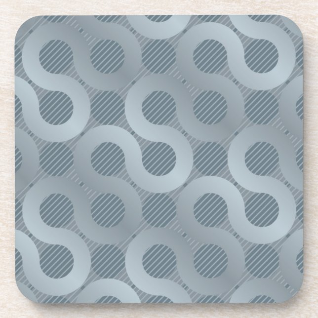 Abstract grey flow background coaster (Front)