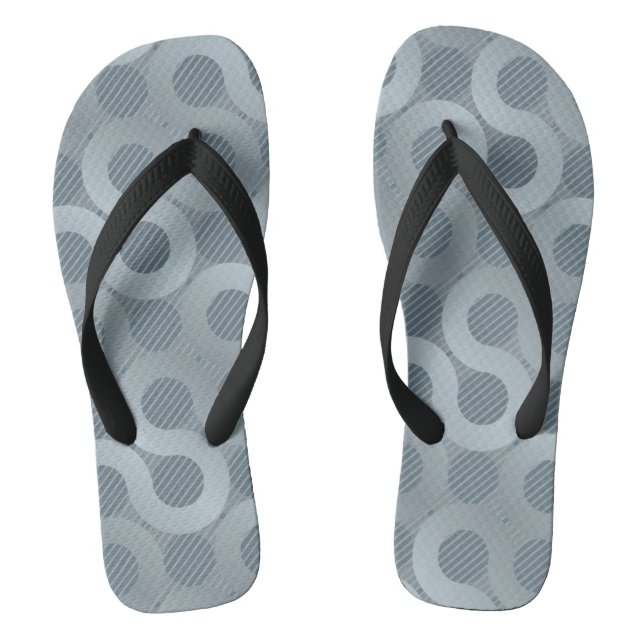 Abstract grey flow background jandals (Footbed)