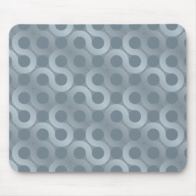 Abstract grey flow background mouse pad (Front)