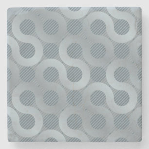 Abstract grey flow background stone coaster