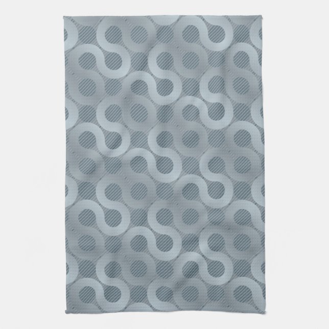 Abstract grey flow background tea towel (Vertical)