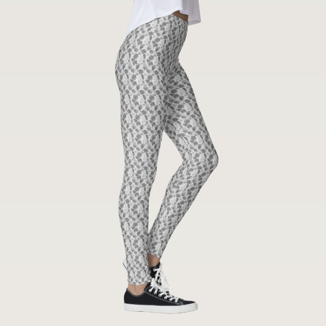 Abstract Grey Leggings  (Right)