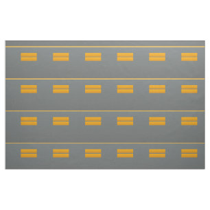 Abstract Grey Orange Yellow Geometric Pattern Fabric