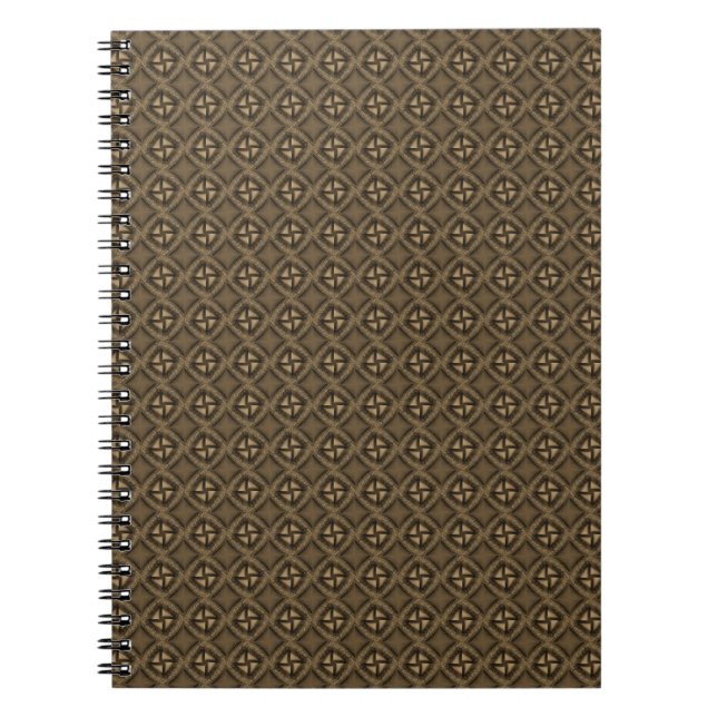 Abstract grey pattern notebook (Front)