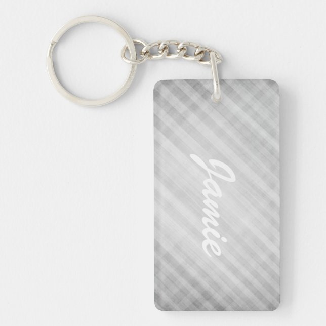 abstract grid pattern key ring (Front)