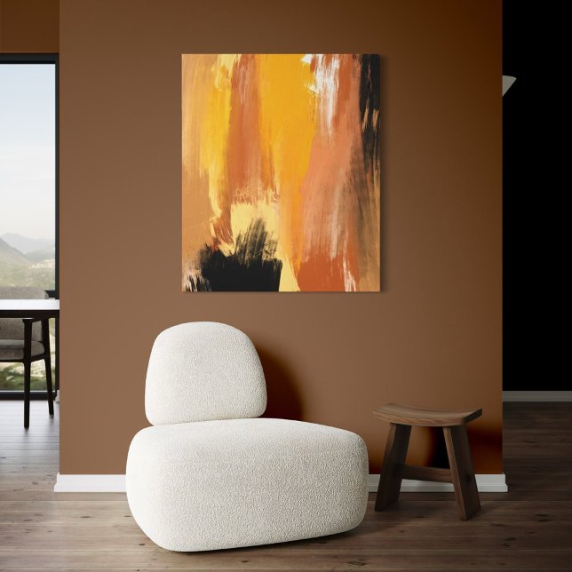 Abstract Grounded Earth Canvas Print (Abstract Grounded Earth artwork displayed)