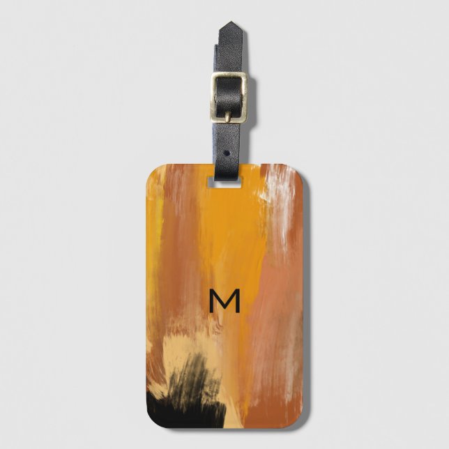 Abstract Grounded Earth Luggage Tag (Front Vertical)