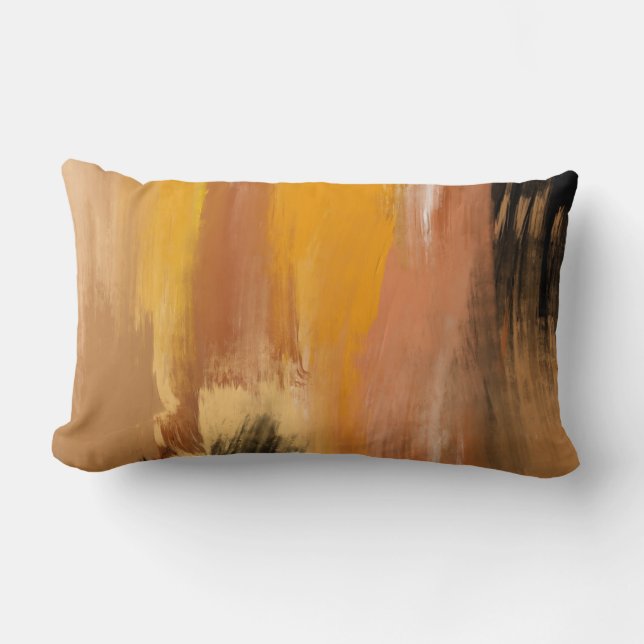 Abstract Grounded Earth Lumbar Cushion (Front)