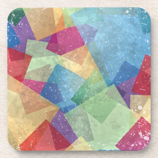 Abstract grunge background coaster (Front)